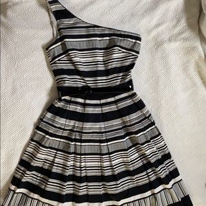 COPY - Striped Pleated Dress